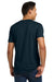 Next Level NL6210/6210 Mens CVC Jersey Short Sleeve Crewneck T-Shirt Midnight Navy Blue Model Back