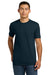 Next Level NL6210/6210 Mens CVC Jersey Short Sleeve Crewneck T-Shirt Midnight Navy Blue Model Front
