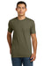 Next Level NL6210/6210 Mens CVC Jersey Short Sleeve Crewneck T-Shirt Military Green Model Front