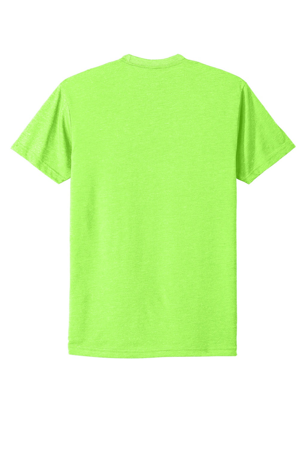 Next Level NL6210/6210 Mens CVC Jersey Short Sleeve Crewneck T-Shirt Neon Green Flat Back