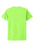 Next Level NL6210/6210 Mens CVC Jersey Short Sleeve Crewneck T-Shirt Neon Green Flat Back