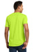 Next Level NL6210/6210 Mens CVC Jersey Short Sleeve Crewneck T-Shirt Neon Yellow Model Back