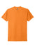 Next Level NL6210/6210 Mens CVC Jersey Short Sleeve Crewneck T-Shirt Orange Flat Front