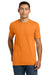 Next Level NL6210/6210 Mens CVC Jersey Short Sleeve Crewneck T-Shirt Orange Model Front