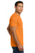 Next Level NL6210/6210 Mens CVC Jersey Short Sleeve Crewneck T-Shirt Orange Model Side