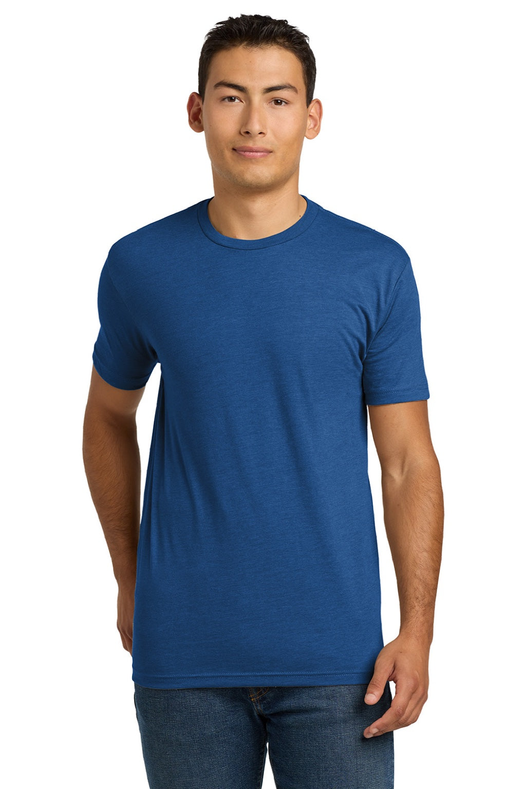Next Level NL6210/6210 Mens CVC Jersey Short Sleeve Crewneck T-Shirt Royal Blue Model Front