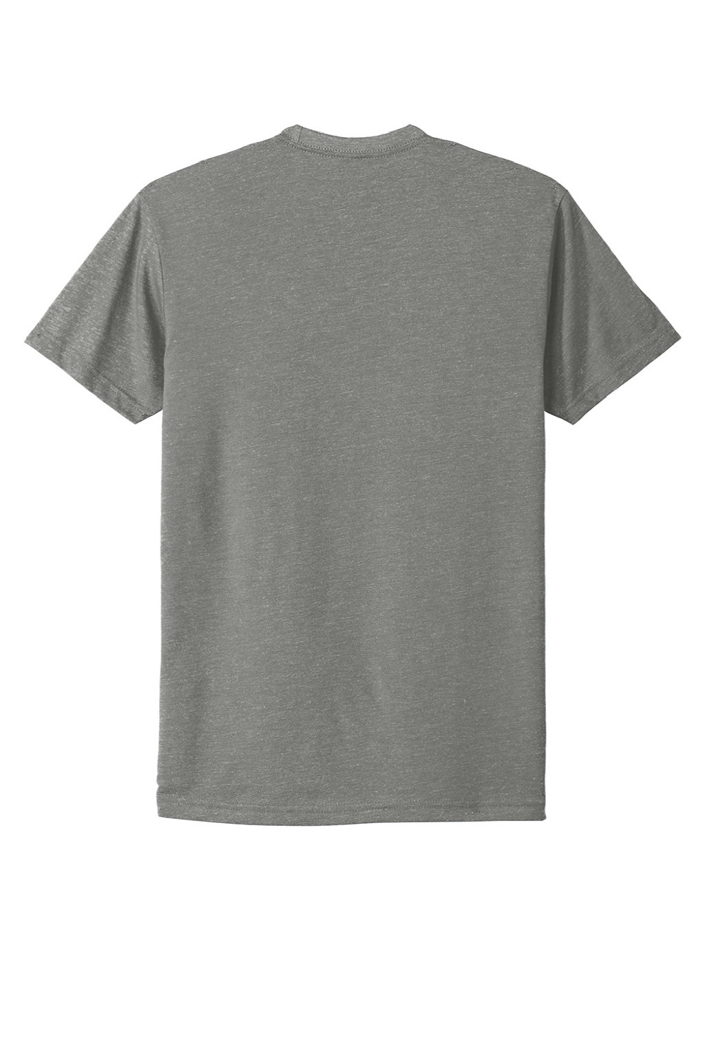 Next Level NL6210/6210 Mens CVC Jersey Short Sleeve Crewneck T-Shirt Stone Grey Flat Back