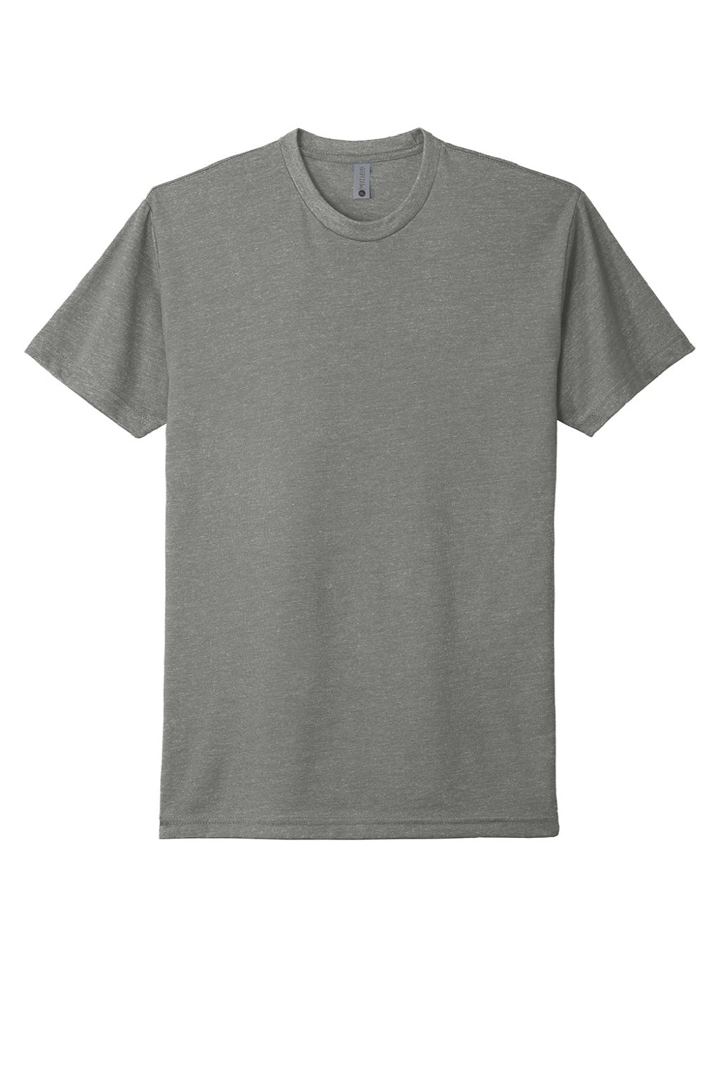 Next Level NL6210/6210 Mens CVC Jersey Short Sleeve Crewneck T-Shirt Stone Grey Flat Front