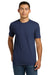 Next Level NL6210/6210 Mens CVC Jersey Short Sleeve Crewneck T-Shirt Storm Blue Model Front