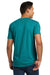 Next Level NL6210/6210 Mens CVC Jersey Short Sleeve Crewneck T-Shirt Teal Blue Model Back