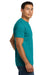 Next Level NL6210/6210 Mens CVC Jersey Short Sleeve Crewneck T-Shirt Teal Blue Model Side