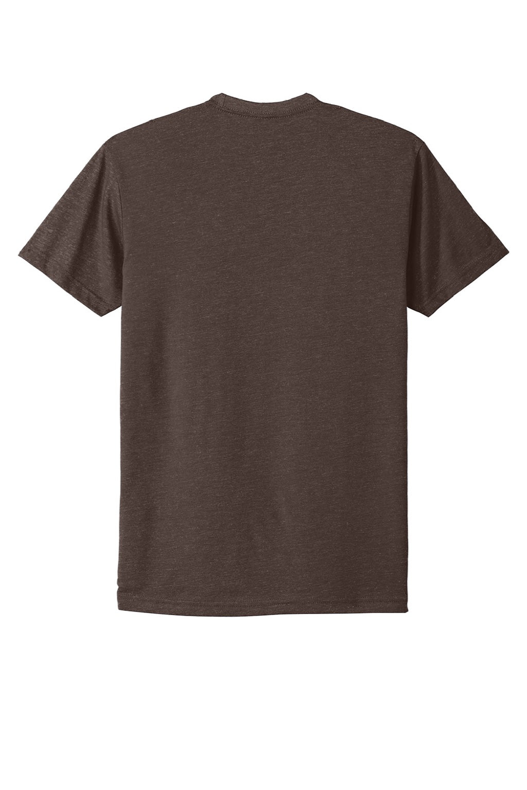 Next Level NL6210/6210 Mens CVC Jersey Short Sleeve Crewneck T-Shirt Espresso Brown Flat Back