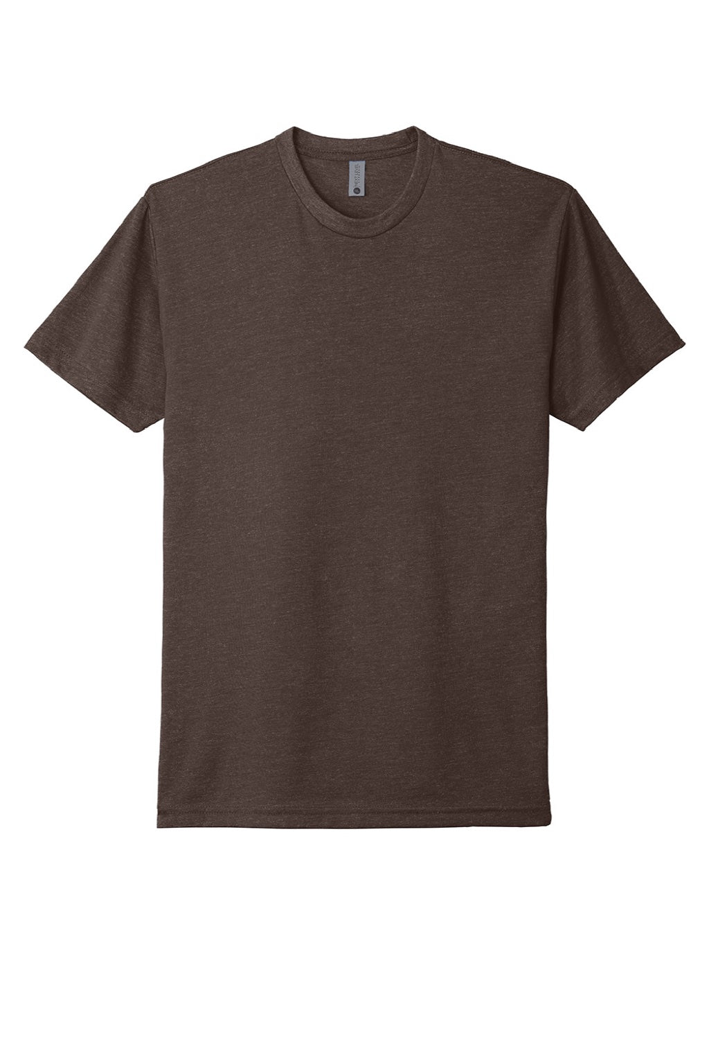 Next Level NL6210/6210 Mens CVC Jersey Short Sleeve Crewneck T-Shirt Espresso Brown Flat Front