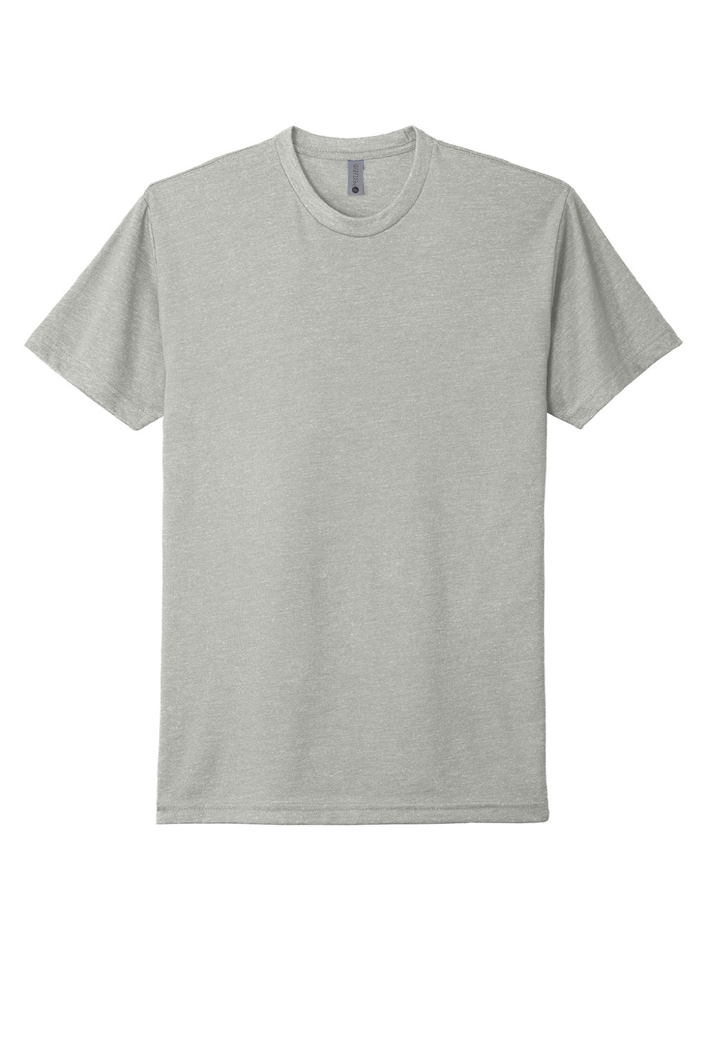 Next Level NL6210/6210 Mens CVC Jersey Short Sleeve Crewneck T-Shirt Silk Grey Flat Front