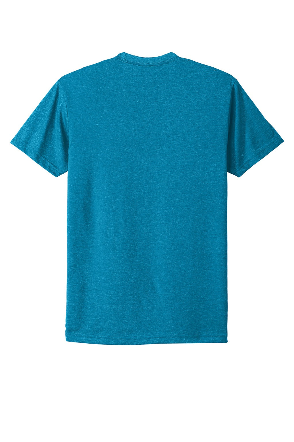Next Level NL6210/6210 Mens CVC Jersey Short Sleeve Crewneck T-Shirt Turquoise Blue Flat Back