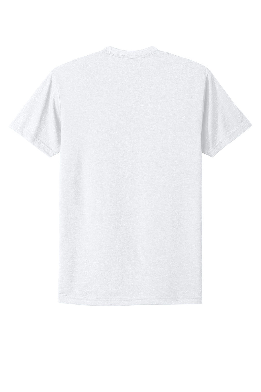 Next Level NL6210/6210 Mens CVC Jersey Short Sleeve Crewneck T-Shirt White Flat Back