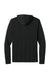 Next Level NL6221 Mens CVC Long Sleeve Hooded T-Shirt Hoodie Black Flat Back