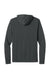 Next Level NL6221 Mens CVC Long Sleeve Hooded T-Shirt Hoodie Charcoal Grey Flat Back