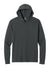 Next Level NL6221 Mens CVC Long Sleeve Hooded T-Shirt Hoodie Charcoal Grey Flat Front