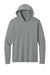 Next Level NL6221 Mens CVC Long Sleeve Hooded T-Shirt Hoodie Heather Dark Grey Flat Front