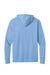 Next Level NL6221 Mens CVC Long Sleeve Hooded T-Shirt Hoodie Heather Columbia Blue Flat Back