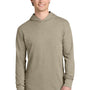 Next Level Mens CVC Long Sleeve Hooded T-Shirt Hoodie - Heather Tan - NEW