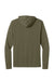 Next Level NL6221 Mens CVC Long Sleeve Hooded T-Shirt Hoodie Military Green Flat Back