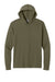 Next Level NL6221 Mens CVC Long Sleeve Hooded T-Shirt Hoodie Military Green Flat Front