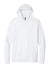 Next Level NL6221 Mens CVC Long Sleeve Hooded T-Shirt Hoodie White Flat Front