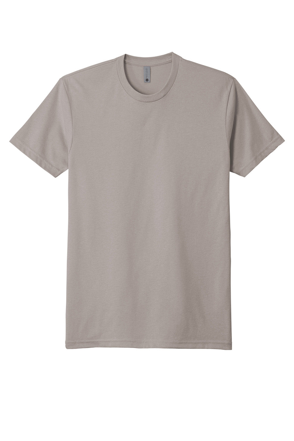 Next Level NL6410/6410 Mens Sueded Jersey Short Sleeve Crewneck T-Shirt Light Grey Flat Back