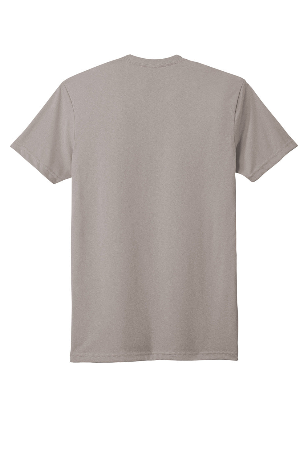 Next Level NL6410/6410 Mens Sueded Jersey Short Sleeve Crewneck T-Shirt Light Grey Flat Front
