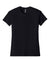 Next Level 6600 Womens Relaxed CVC Short Sleeve Crewneck T-Shirt Black Flat Front