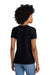 Next Level 6600 Womens Relaxed CVC Short Sleeve Crewneck T-Shirt Black Model Back
