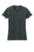 Next Level 6600 Womens Relaxed CVC Short Sleeve Crewneck T-Shirt Charcoal Grey Flat Front