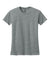 Next Level 6600 Womens Relaxed CVC Short Sleeve Crewneck T-Shirt Heather Dark Grey Flat Front
