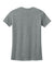 Next Level 6600 Womens Relaxed CVC Short Sleeve Crewneck T-Shirt Heather Dark Grey Flat Back