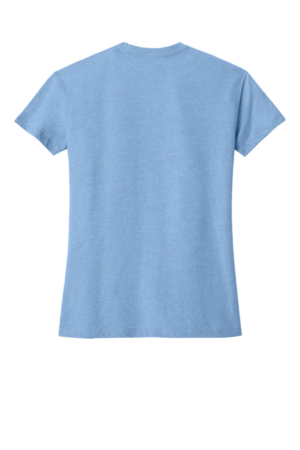 Next Level 6600 Womens Relaxed CVC Short Sleeve Crewneck T-Shirt Heather Columbia Blue Flat Back