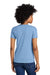 Next Level 6600 Womens Relaxed CVC Short Sleeve Crewneck T-Shirt Heather Columbia Blue Model Back