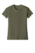 Next Level 6600 Womens Relaxed CVC Short Sleeve Crewneck T-Shirt Military Green Flat Front