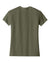 Next Level 6600 Womens Relaxed CVC Short Sleeve Crewneck T-Shirt Military Green Flat Back