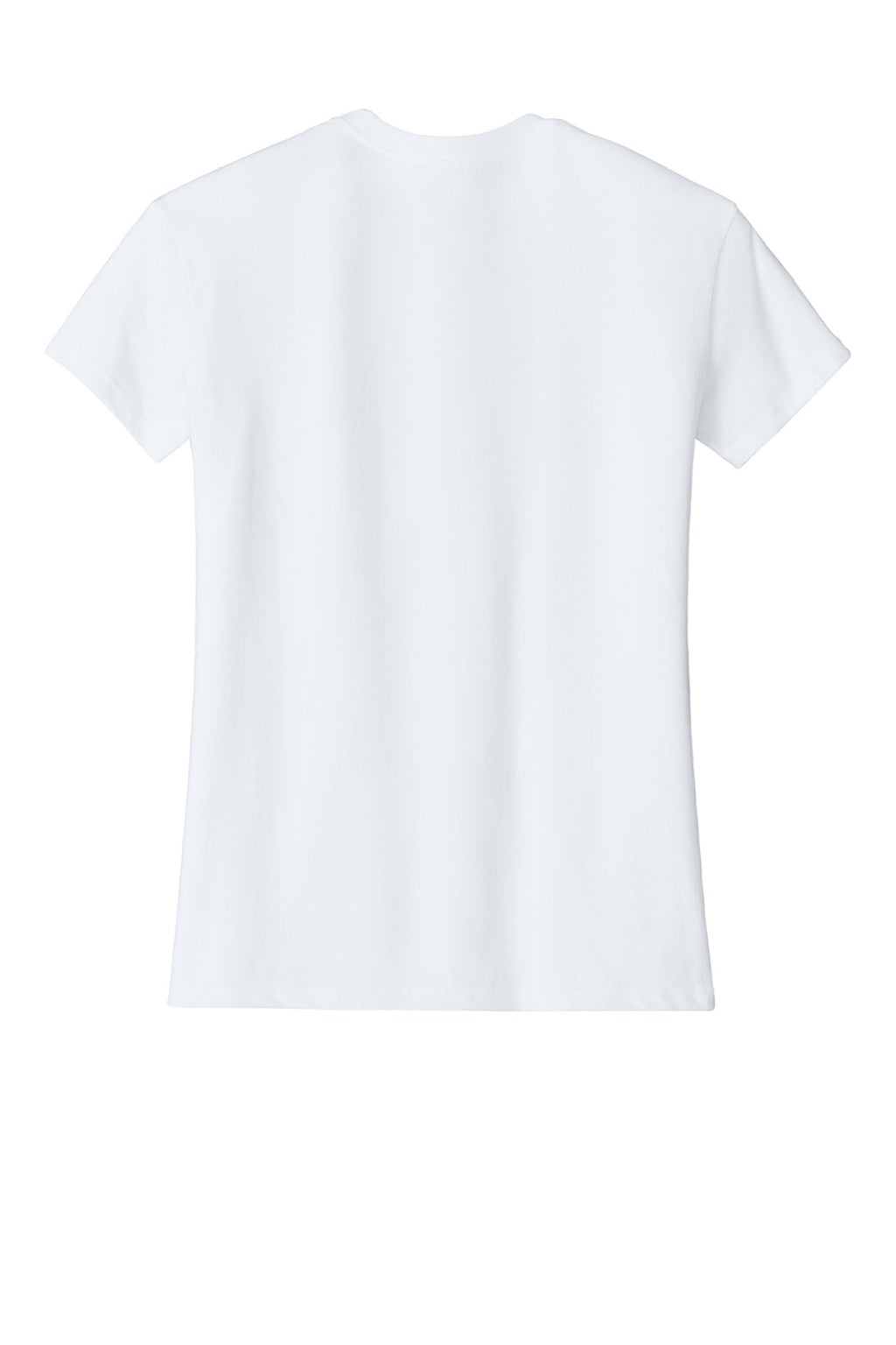 Next Level 6600 Womens Relaxed CVC Short Sleeve Crewneck T-Shirt White Flat Back