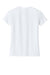 Next Level 6600 Womens Relaxed CVC Short Sleeve Crewneck T-Shirt White Flat Back