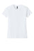 Next Level 6600 Womens Relaxed CVC Short Sleeve Crewneck T-Shirt White Flat Front