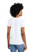 Next Level 6600 Womens Relaxed CVC Short Sleeve Crewneck T-Shirt White Model Back