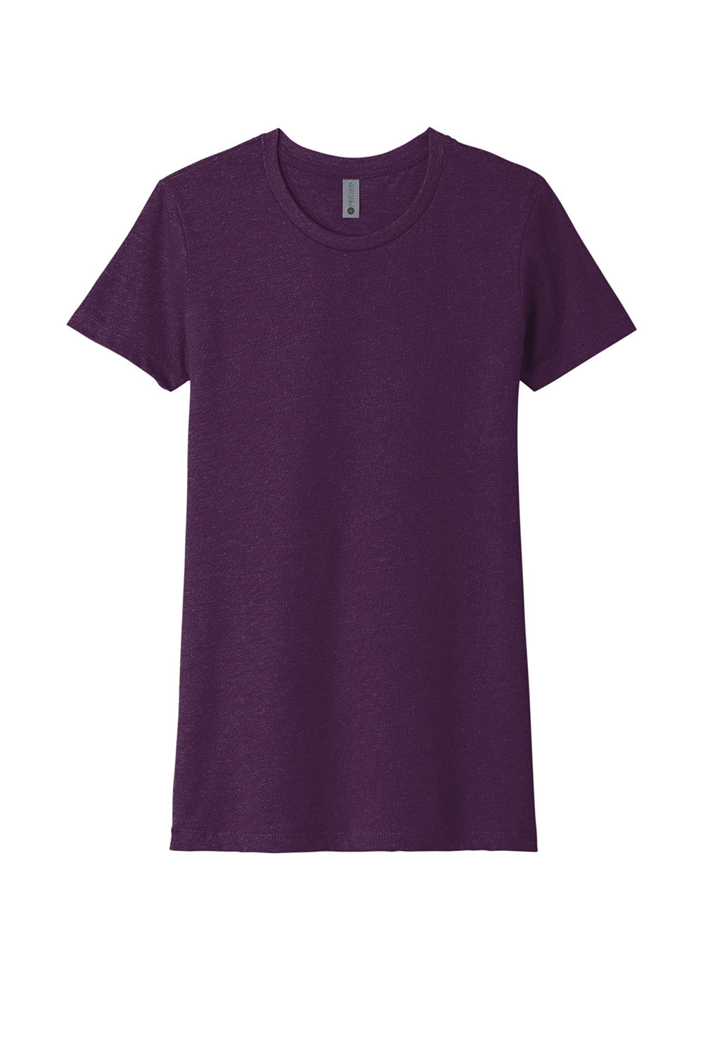 Next Level NL6610/6610 Womens CVC Jersey Short Sleeve Crewneck T-Shirt Plum Purple Flat Front