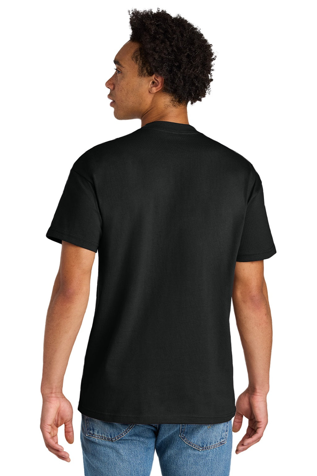 Next Level NL7200 Mens Short Sleeve Crewneck T-Shirt Black Model Back