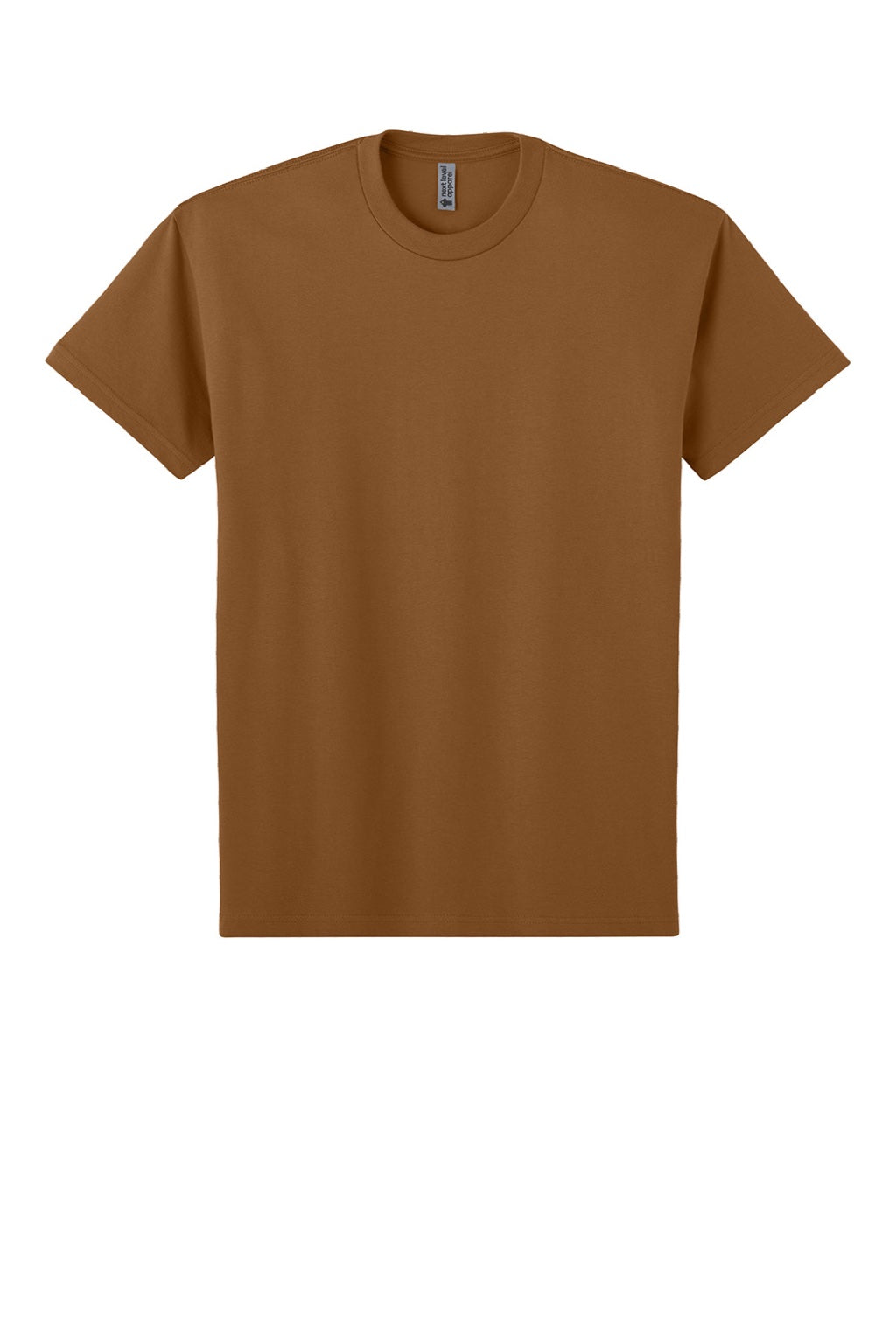 Next Level NL7200 Mens Short Sleeve Crewneck T-Shirt Clay Flat Front