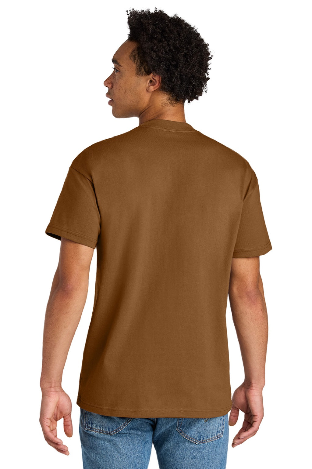 Next Level NL7200 Mens Short Sleeve Crewneck T-Shirt Clay Model Back