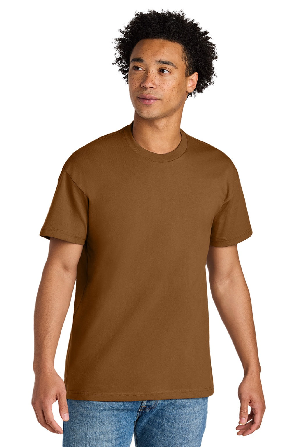 Next Level NL7200 Mens Short Sleeve Crewneck T-Shirt Clay Model Front