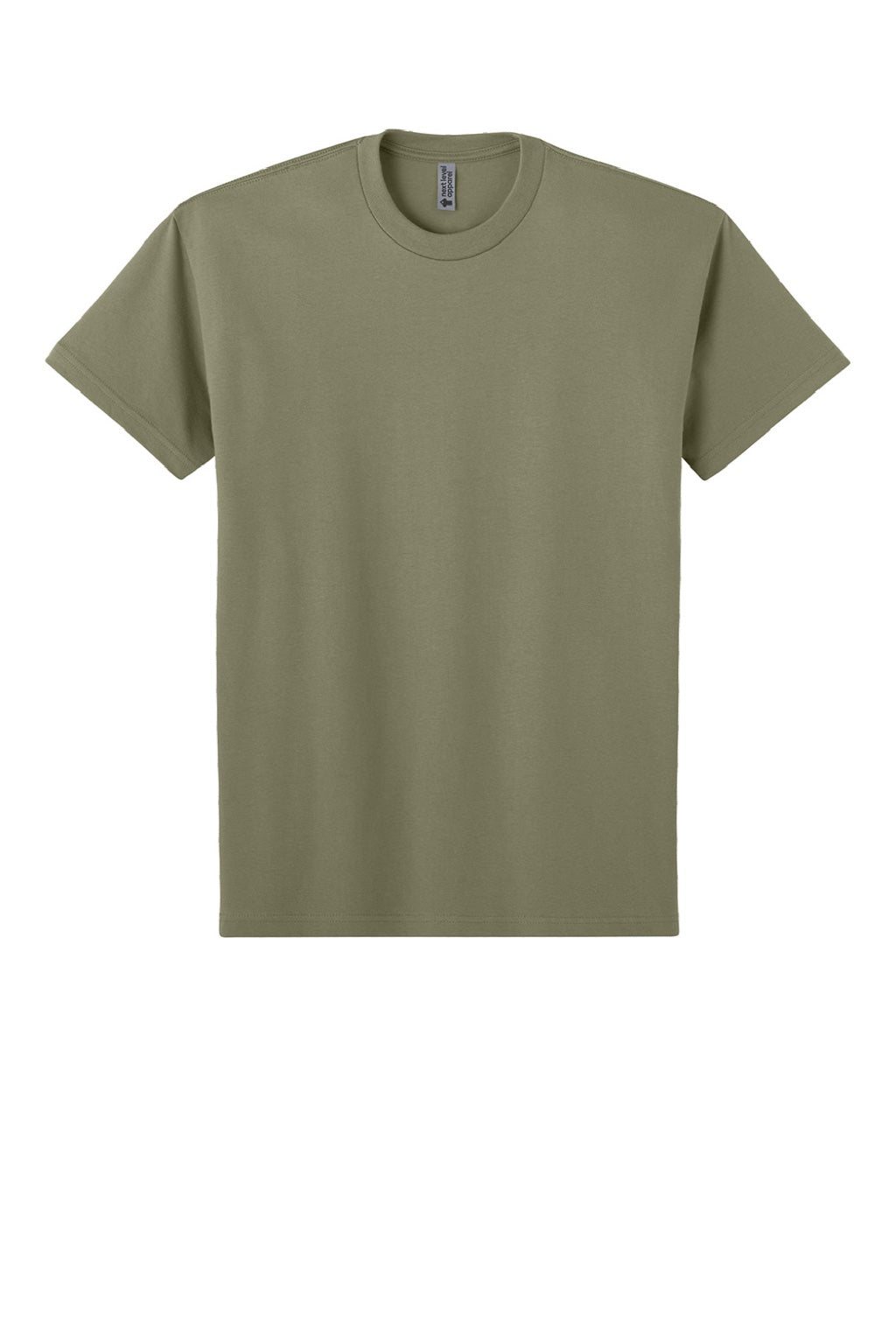Next Level NL7200 Mens Short Sleeve Crewneck T-Shirt Light Olive Green Flat Front